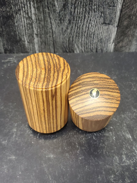 Lidded Box - Zebra Wood