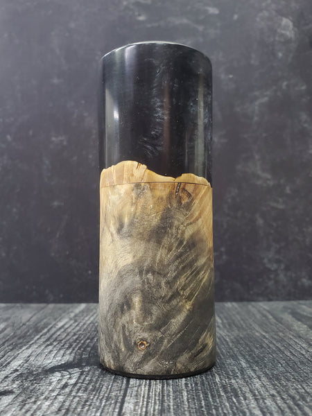 Lidded Box - California Buckeye Burl and Resin Hybrid