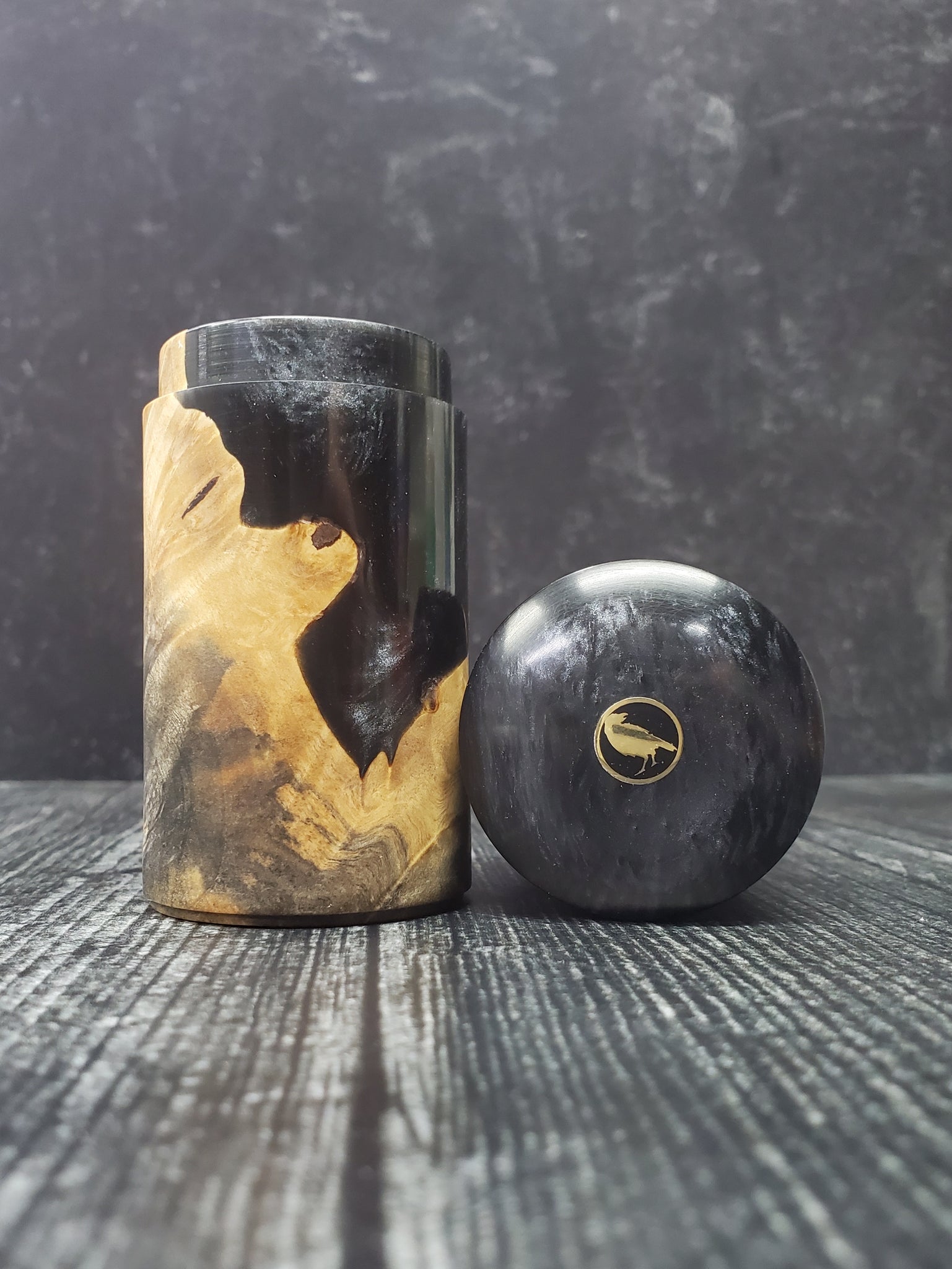 Lidded Box - California Buckeye Burl and Resin Hybrid