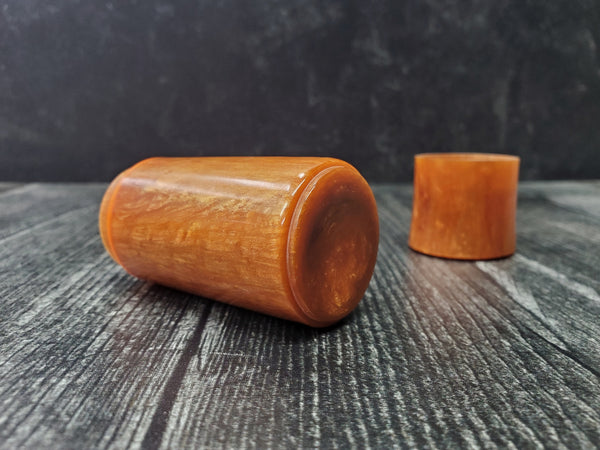 Lidded Box - Copper Pigmented Resin