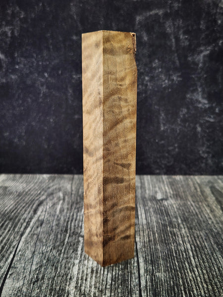 Wa Handle/Pen Blank - Stabilized California Bastogne Walnut - Curly Figure