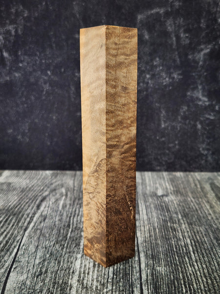 Wa Handle/Pen Blank - Stabilized California Bastogne Walnut - Curly Figure