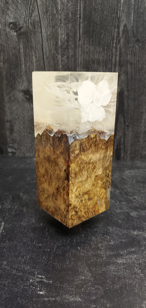 Stabilized Amboyna Burl Ocean Hybrid Blank