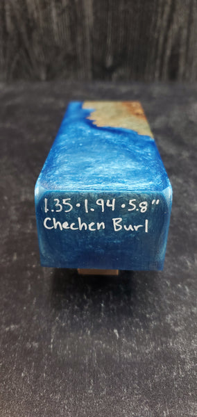 Stabilized Chechen Burl Hybrid Blank